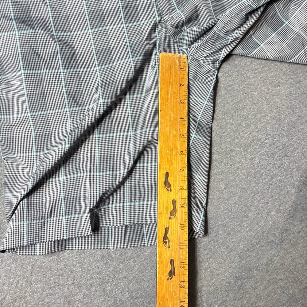 PGA‎ Tour Men's Gray Plaid Flat Front Golf Shorts - Picture 2 of 5